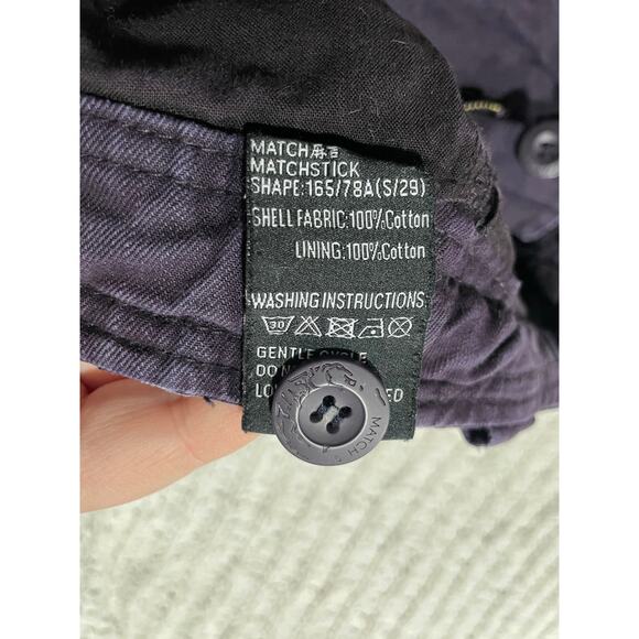 Matchstick Cargo Shorts Utility Militarycore Mens Size 29 Dark Purple 11" Inseam - Picture 8 of 10